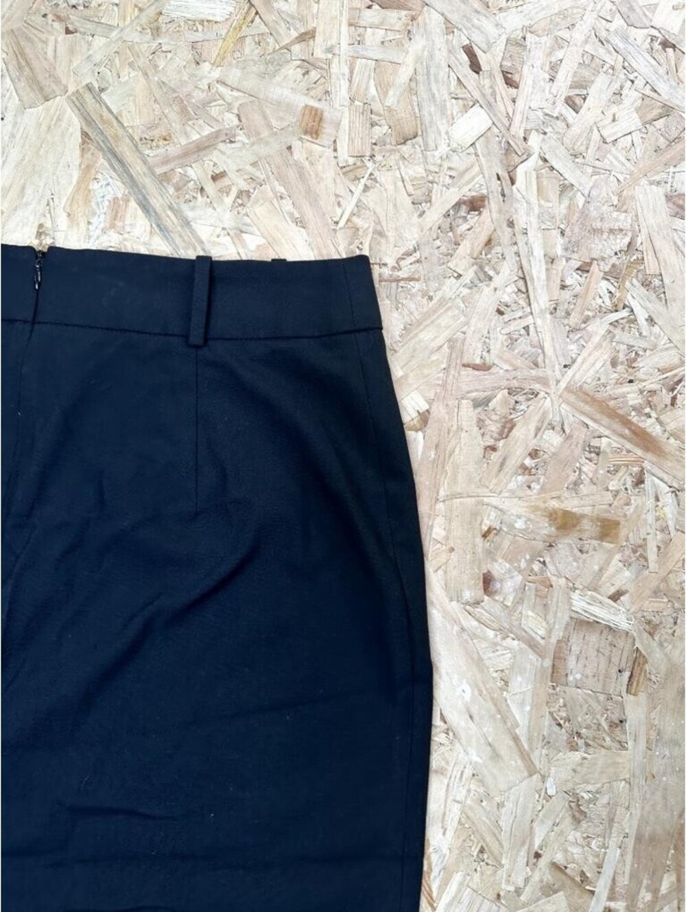 Zara Womens Black Pencil Skirt Size L High Waist Front Slit Midi Length - Picture 14 of 15